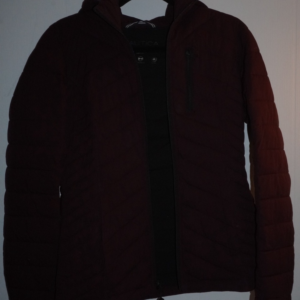 Nautica Women's Puffer Jacket - Dark Red